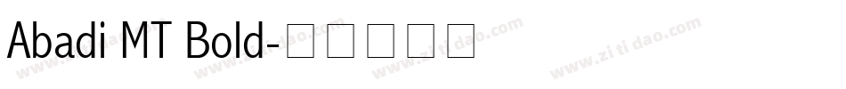 Abadi MT Bold字体转换